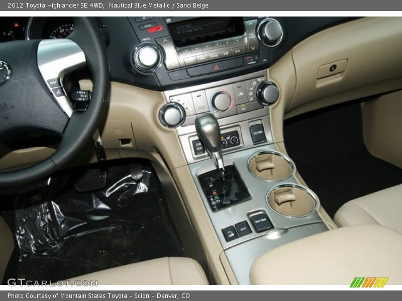 Nautical Blue Metallic / Sand Beige 2012 Toyota Highlander SE 4WD