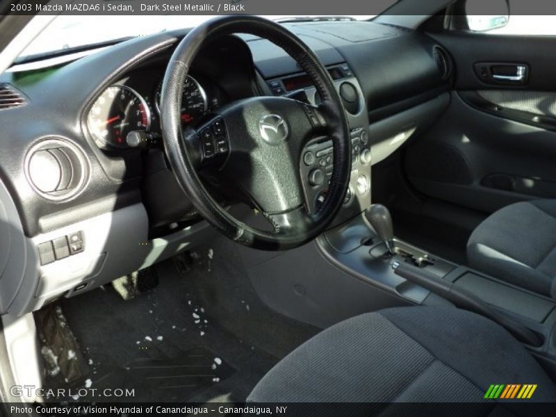 Dark Steel Metallic / Black 2003 Mazda MAZDA6 i Sedan