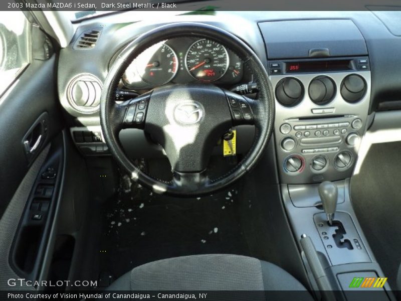 Dark Steel Metallic / Black 2003 Mazda MAZDA6 i Sedan