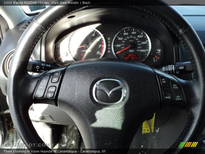 Dark Steel Metallic / Black 2003 Mazda MAZDA6 i Sedan