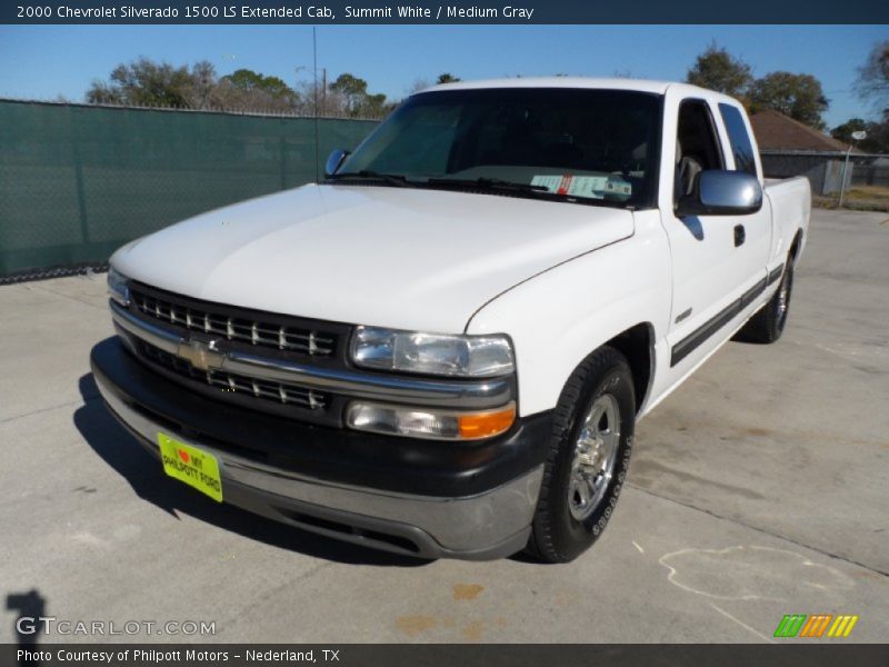 Summit White / Medium Gray 2000 Chevrolet Silverado 1500 LS Extended Cab