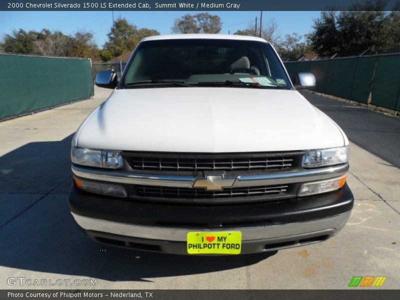 Summit White / Medium Gray 2000 Chevrolet Silverado 1500 LS Extended Cab