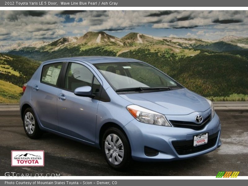 Wave Line Blue Pearl / Ash Gray 2012 Toyota Yaris LE 5 Door