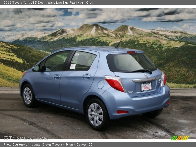 Wave Line Blue Pearl / Ash Gray 2012 Toyota Yaris LE 5 Door