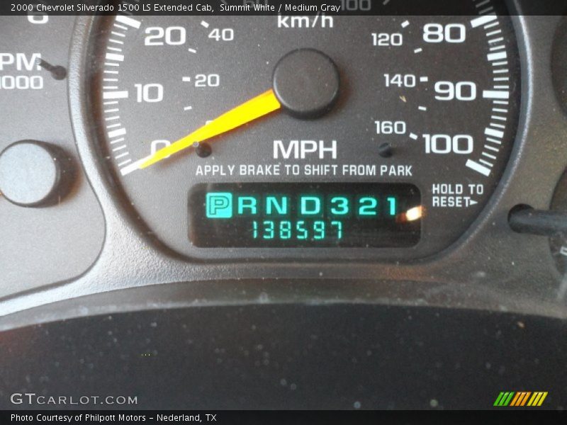 Summit White / Medium Gray 2000 Chevrolet Silverado 1500 LS Extended Cab