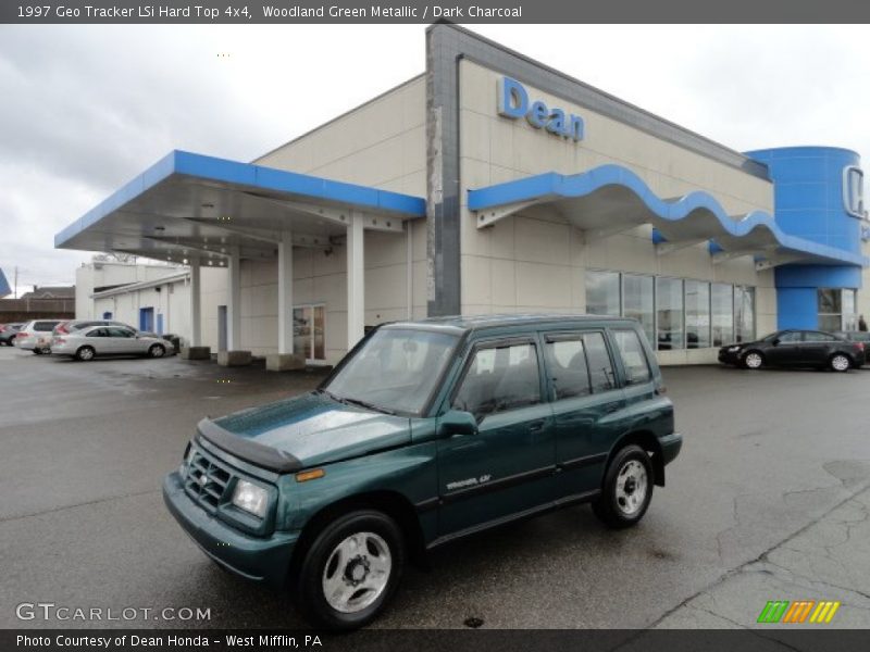 Woodland Green Metallic / Dark Charcoal 1997 Geo Tracker LSi Hard Top 4x4