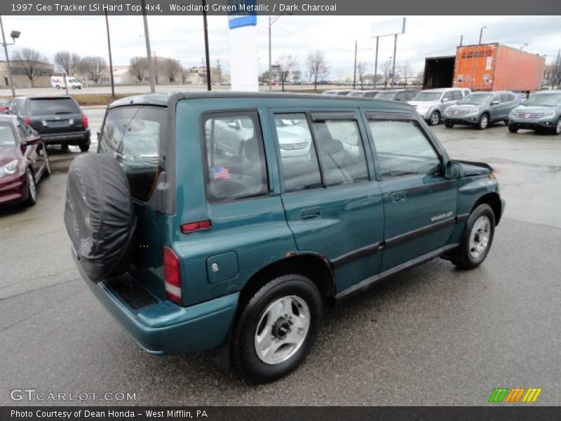 Woodland Green Metallic / Dark Charcoal 1997 Geo Tracker LSi Hard Top 4x4