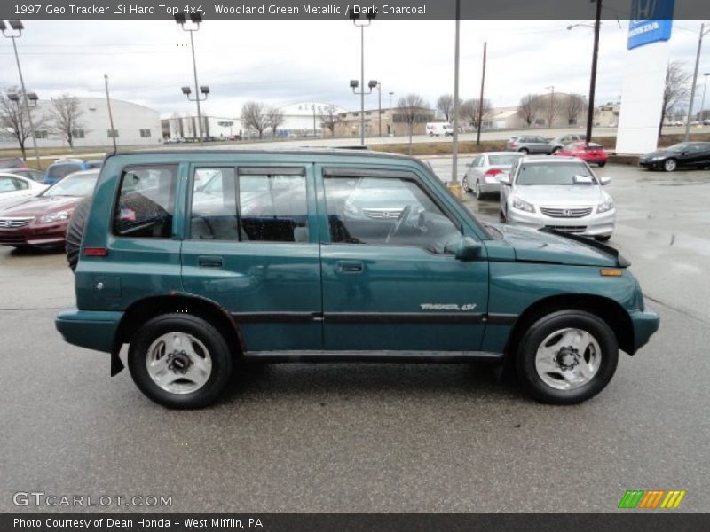 Woodland Green Metallic / Dark Charcoal 1997 Geo Tracker LSi Hard Top 4x4