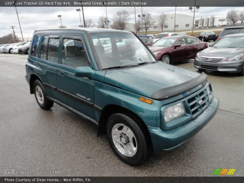 Woodland Green Metallic / Dark Charcoal 1997 Geo Tracker LSi Hard Top 4x4