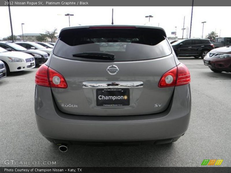 Platinum Graphite / Black 2012 Nissan Rogue SV