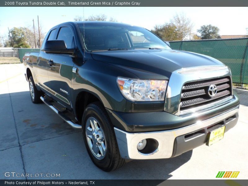 Timberland Green Mica / Graphite Gray 2008 Toyota Tundra Double Cab