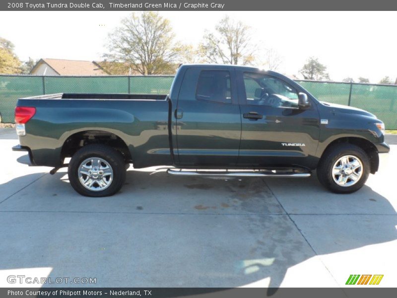 Timberland Green Mica / Graphite Gray 2008 Toyota Tundra Double Cab