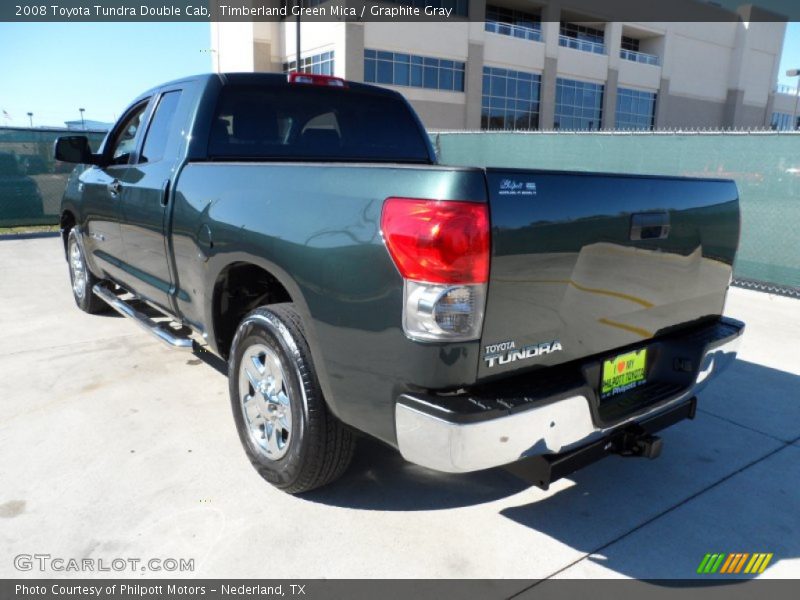 Timberland Green Mica / Graphite Gray 2008 Toyota Tundra Double Cab
