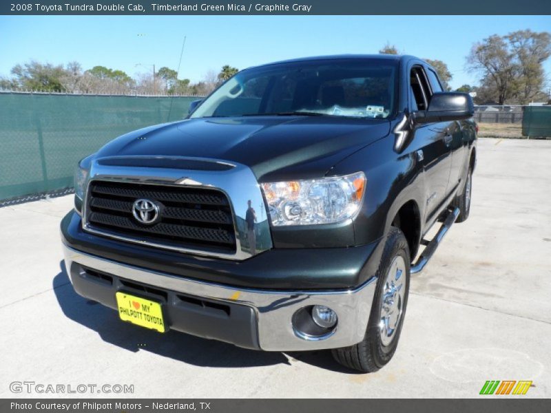 Timberland Green Mica / Graphite Gray 2008 Toyota Tundra Double Cab