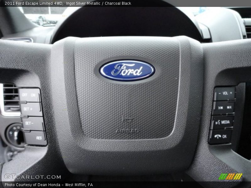 Ingot Silver Metallic / Charcoal Black 2011 Ford Escape Limited 4WD