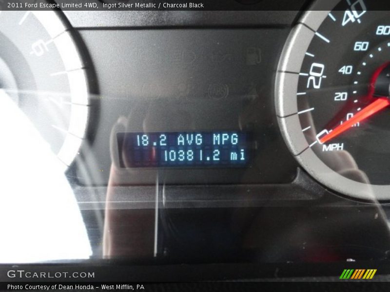 Ingot Silver Metallic / Charcoal Black 2011 Ford Escape Limited 4WD