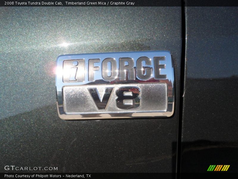Timberland Green Mica / Graphite Gray 2008 Toyota Tundra Double Cab