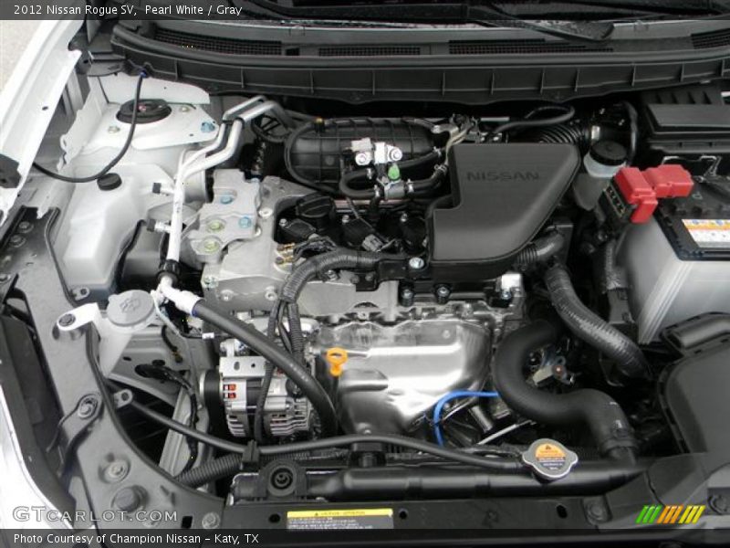 Pearl White / Gray 2012 Nissan Rogue SV