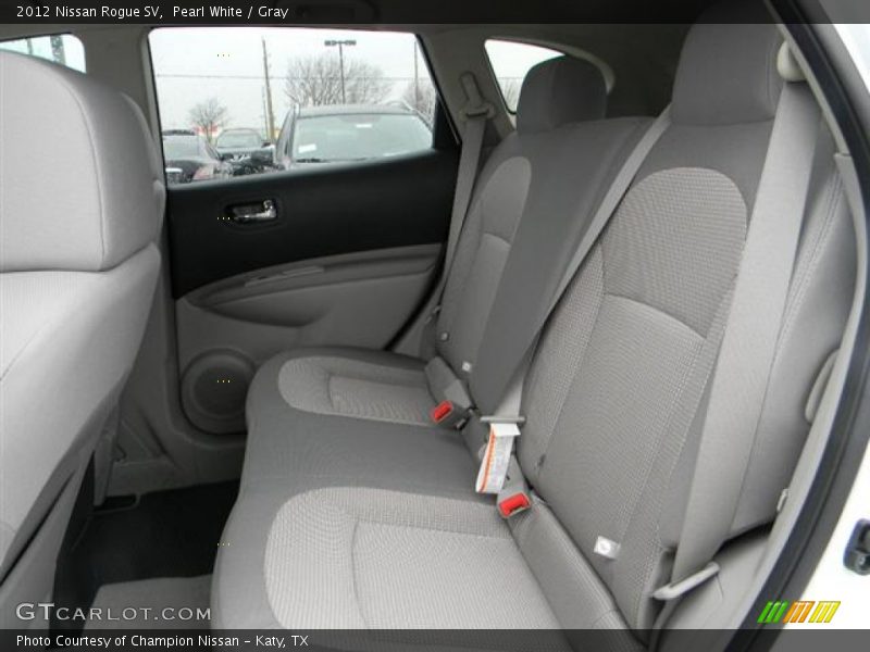 Pearl White / Gray 2012 Nissan Rogue SV