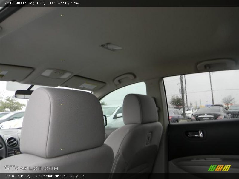 Pearl White / Gray 2012 Nissan Rogue SV