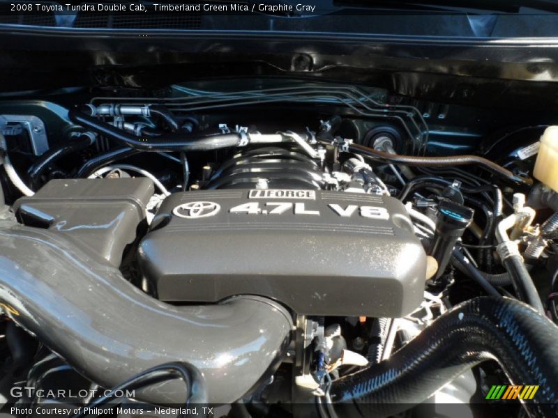 Timberland Green Mica / Graphite Gray 2008 Toyota Tundra Double Cab