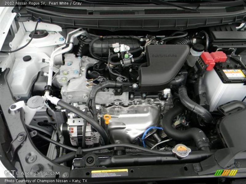 Pearl White / Gray 2012 Nissan Rogue SV