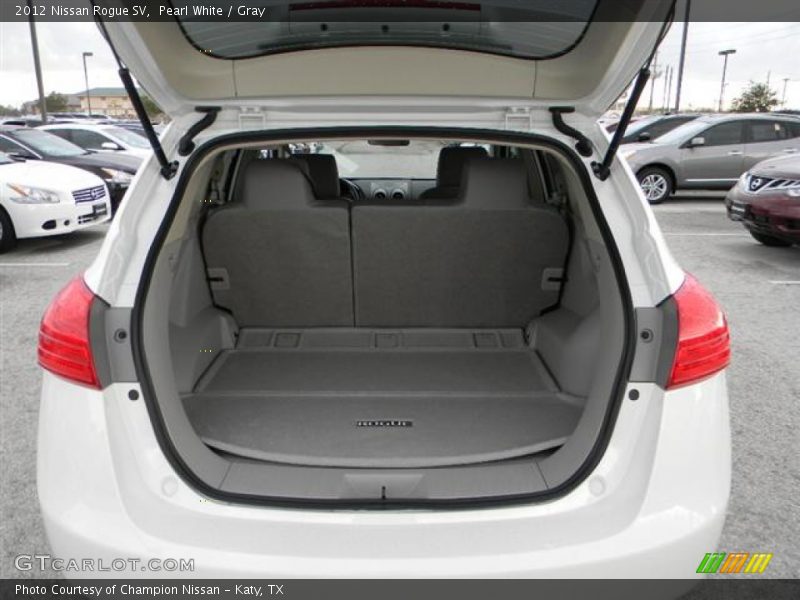 Pearl White / Gray 2012 Nissan Rogue SV