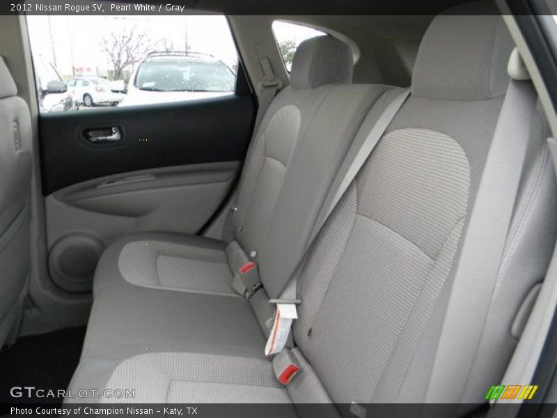 Pearl White / Gray 2012 Nissan Rogue SV