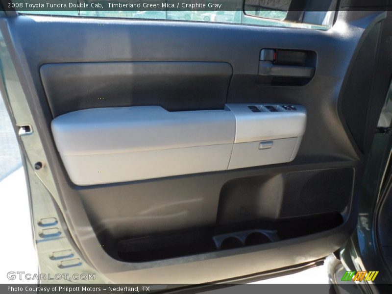 Timberland Green Mica / Graphite Gray 2008 Toyota Tundra Double Cab