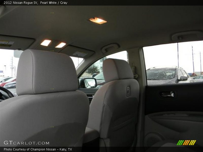 Pearl White / Gray 2012 Nissan Rogue SV