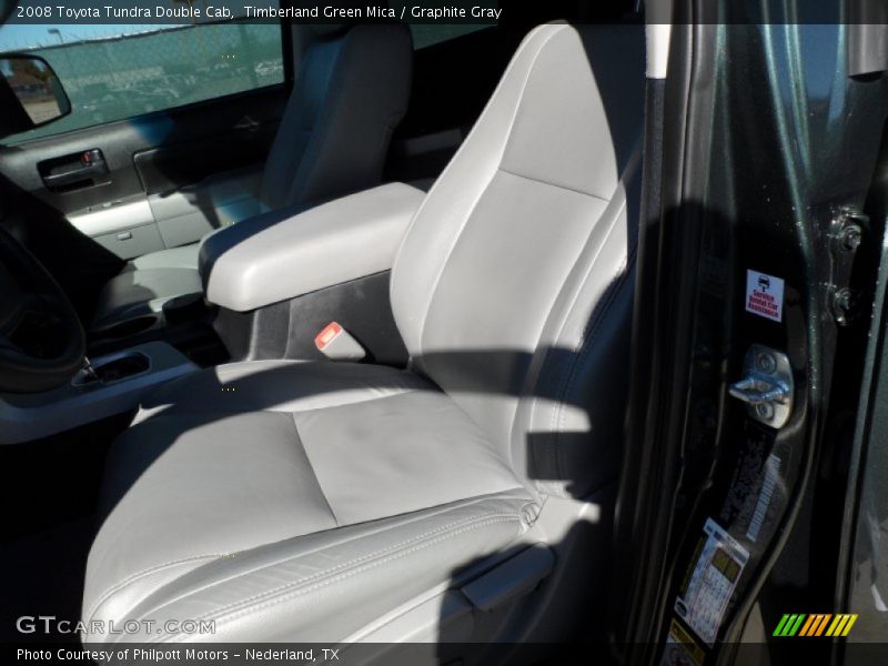 Timberland Green Mica / Graphite Gray 2008 Toyota Tundra Double Cab
