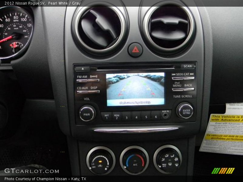 Pearl White / Gray 2012 Nissan Rogue SV