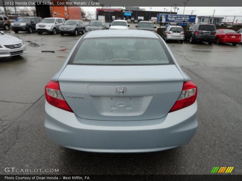 Cool Mist Metallic / Gray 2012 Honda Civic LX Sedan