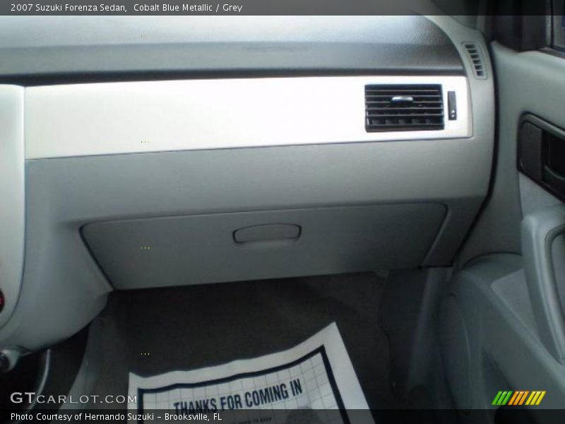 Cobalt Blue Metallic / Grey 2007 Suzuki Forenza Sedan