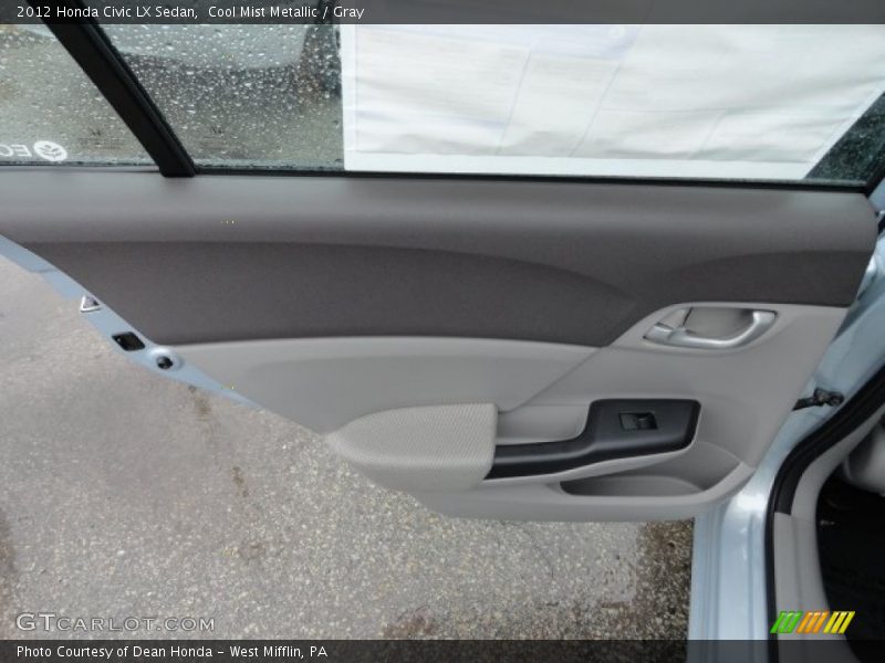 Cool Mist Metallic / Gray 2012 Honda Civic LX Sedan