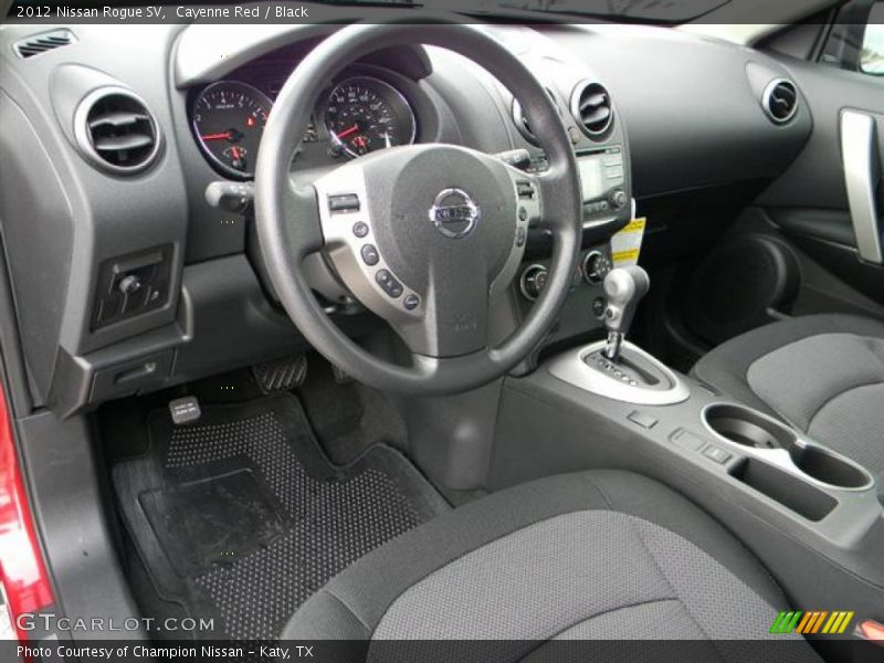 Cayenne Red / Black 2012 Nissan Rogue SV