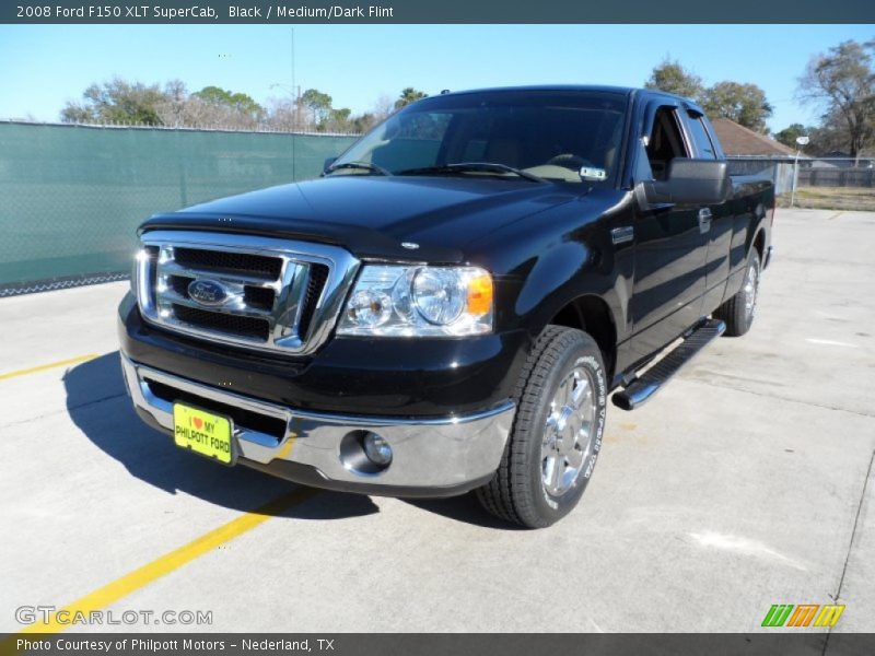 Black / Medium/Dark Flint 2008 Ford F150 XLT SuperCab