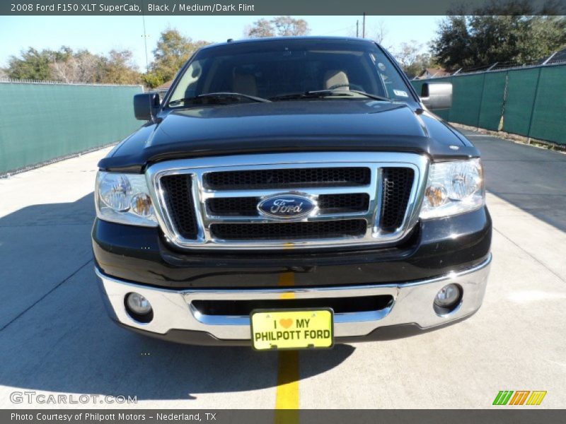 Black / Medium/Dark Flint 2008 Ford F150 XLT SuperCab