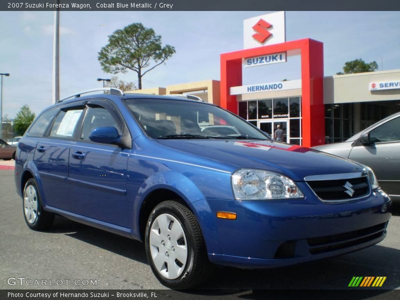 Cobalt Blue Metallic / Grey 2007 Suzuki Forenza Wagon