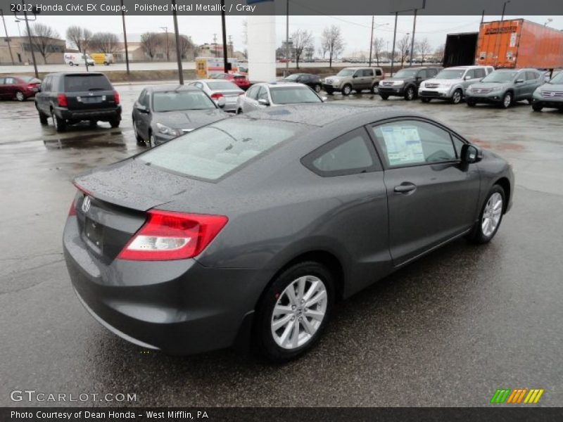 Polished Metal Metallic / Gray 2012 Honda Civic EX Coupe
