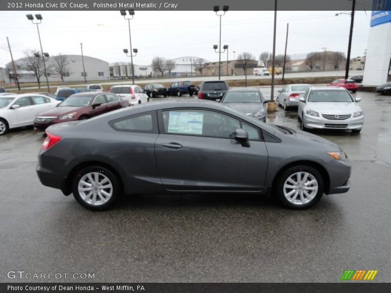 Polished Metal Metallic / Gray 2012 Honda Civic EX Coupe