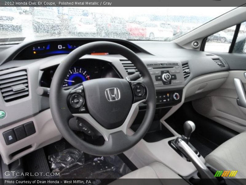  2012 Civic EX Coupe Gray Interior