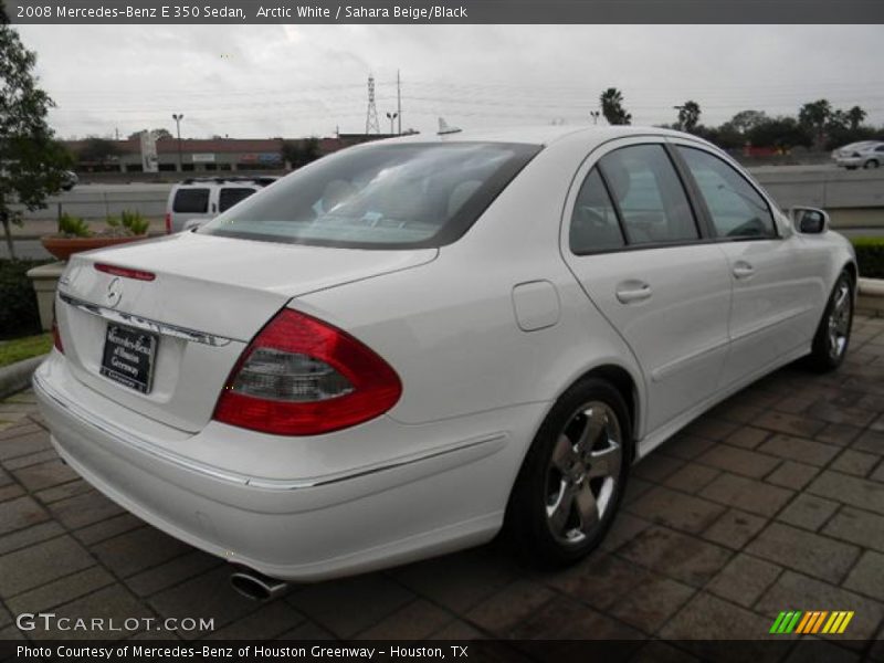 Arctic White / Sahara Beige/Black 2008 Mercedes-Benz E 350 Sedan