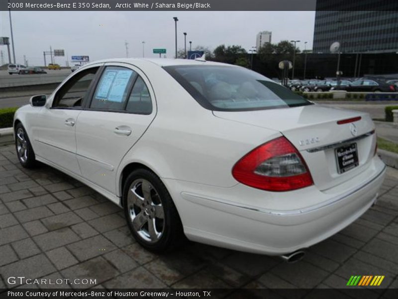 Arctic White / Sahara Beige/Black 2008 Mercedes-Benz E 350 Sedan