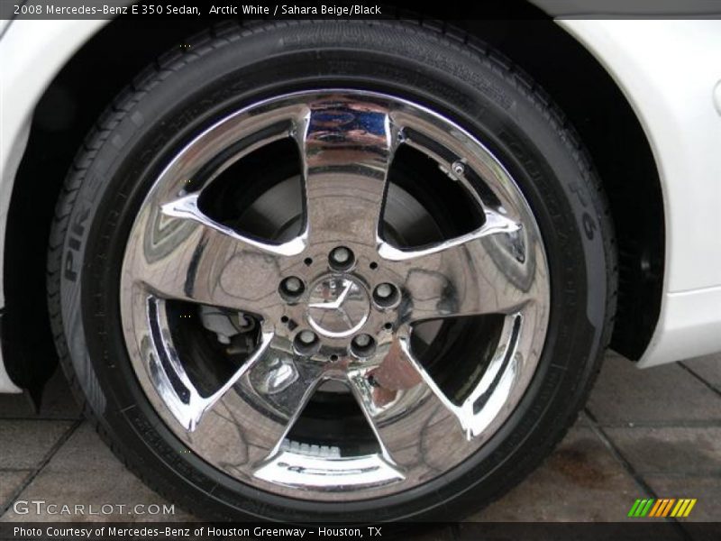 Arctic White / Sahara Beige/Black 2008 Mercedes-Benz E 350 Sedan