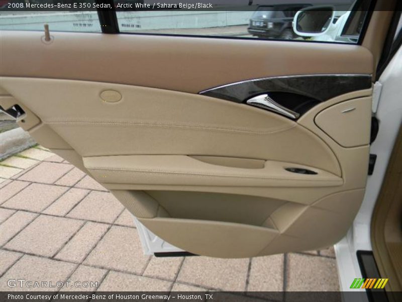 Arctic White / Sahara Beige/Black 2008 Mercedes-Benz E 350 Sedan