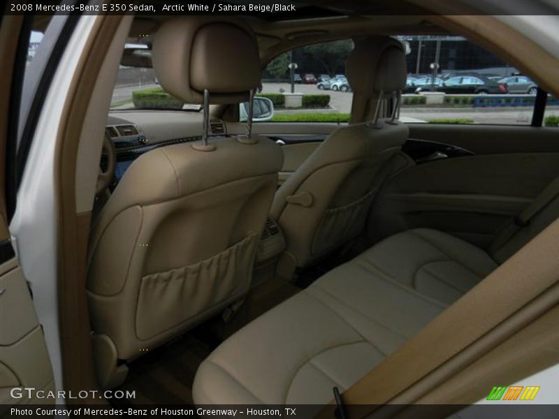Arctic White / Sahara Beige/Black 2008 Mercedes-Benz E 350 Sedan