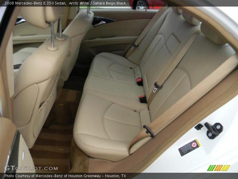 Arctic White / Sahara Beige/Black 2008 Mercedes-Benz E 350 Sedan