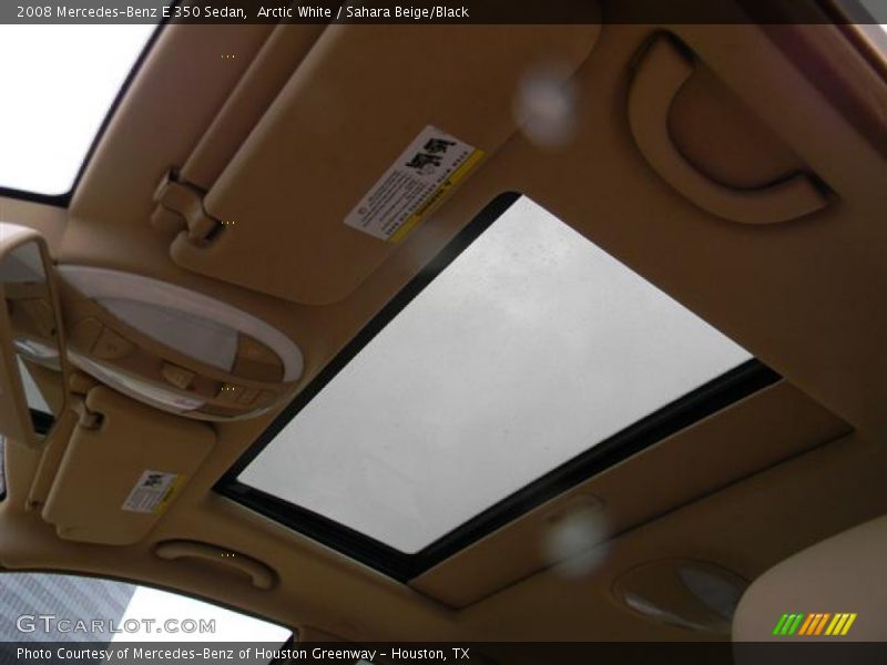 Arctic White / Sahara Beige/Black 2008 Mercedes-Benz E 350 Sedan