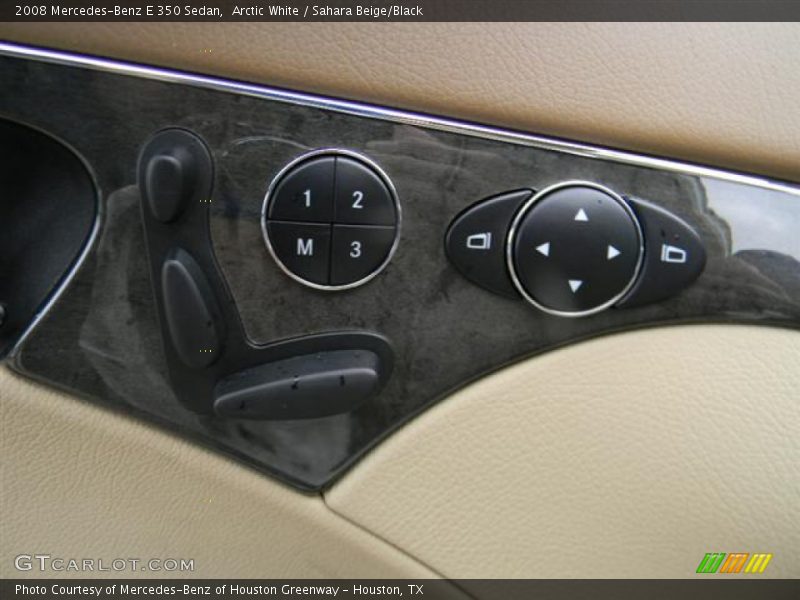 Arctic White / Sahara Beige/Black 2008 Mercedes-Benz E 350 Sedan